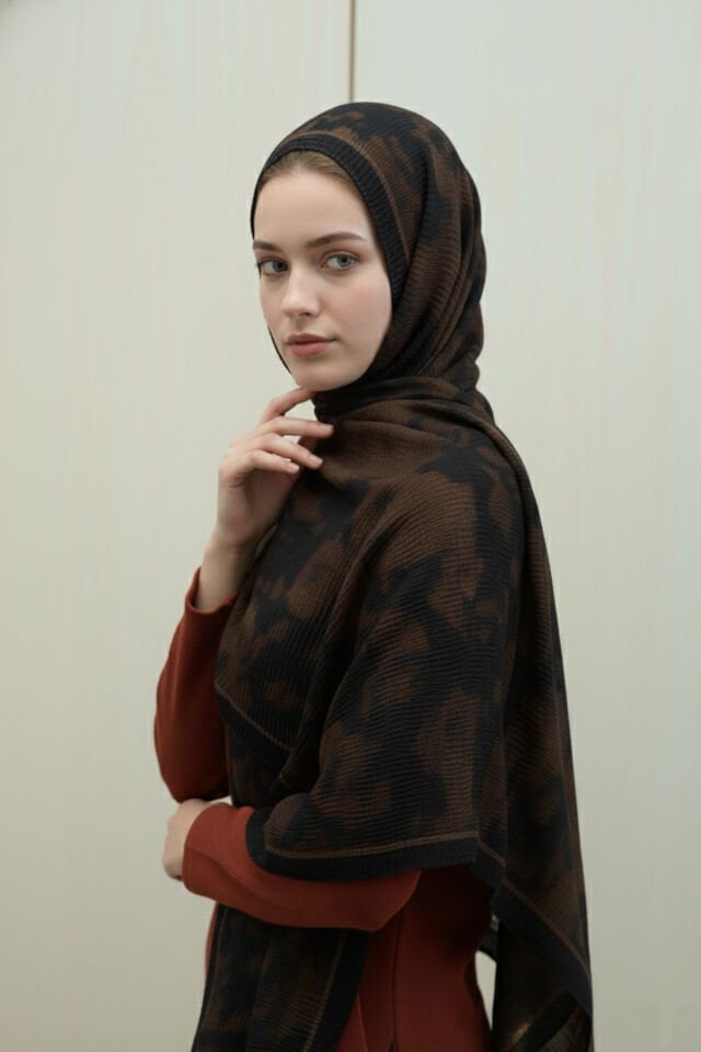 Leila Desen Müslin Şal Haki