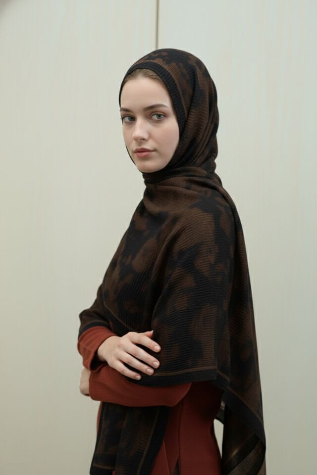 Leila Desen Müslin Şal Haki