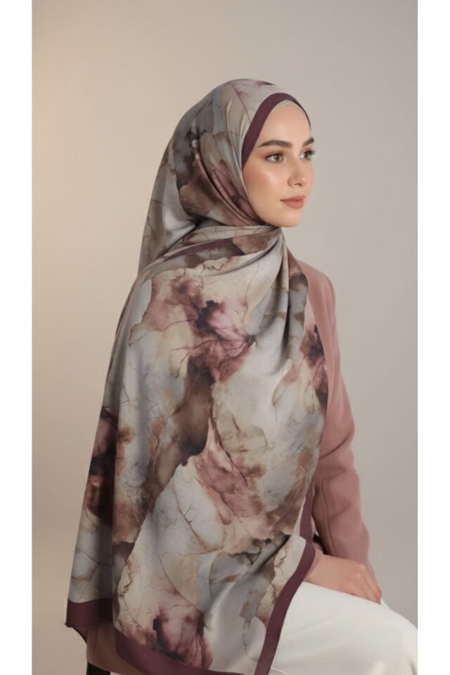 Tasarım İpeksi Lilya Şal Bordo