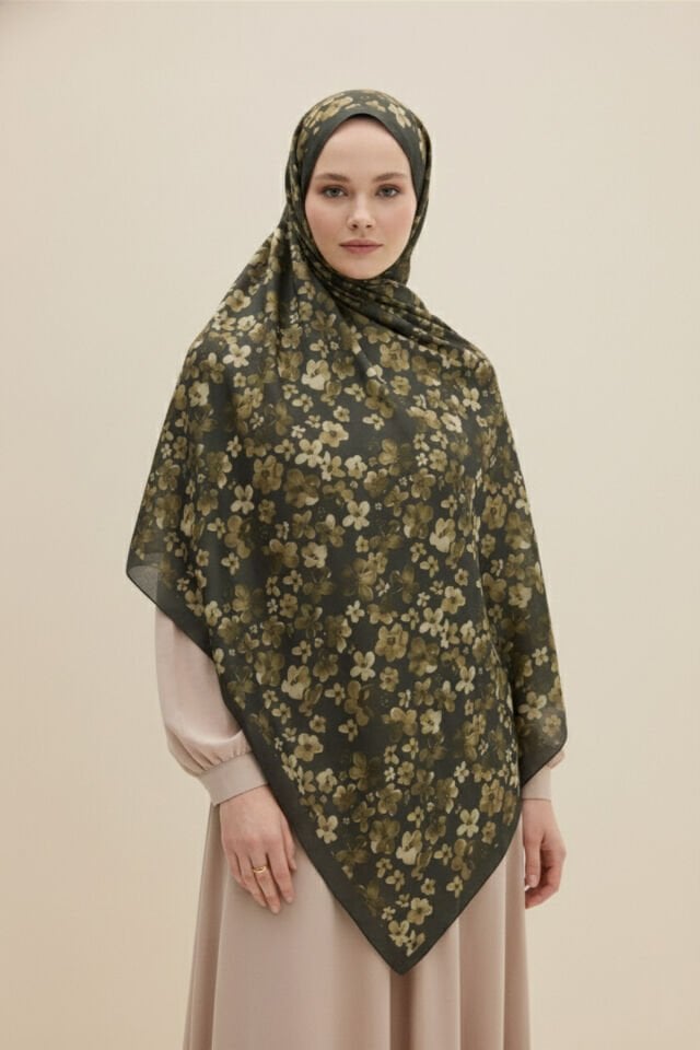 Lizzy Desen Soft Şal Yeşil