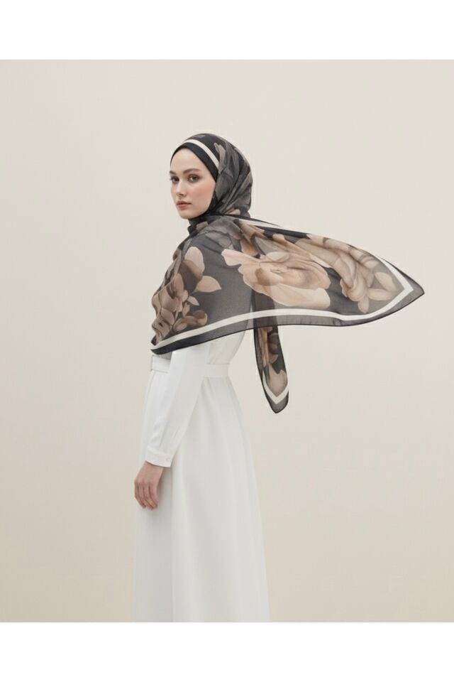 Petra Desen Soft Şal Kahverengi - 75 X 185