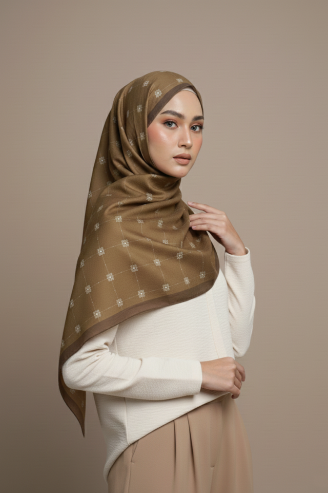 Tasarım İpeksi Şal - Dore Yeşil