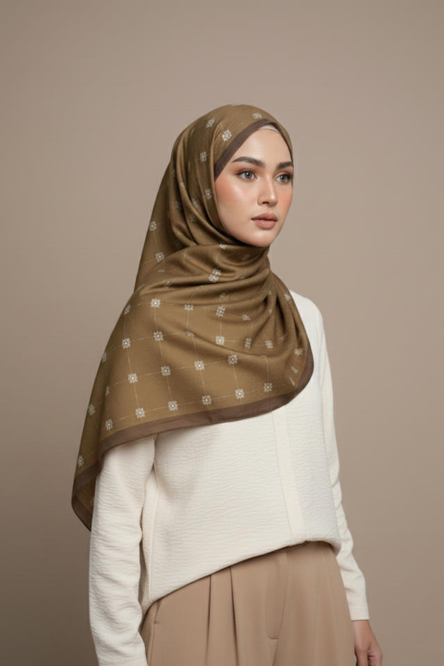 Tasarım İpeksi Şal - Dore Yeşil